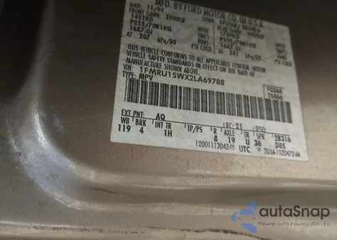 2002 Ford Expedition Xlt from USA, damaged, VIN 1FMRU15WX2LA69788